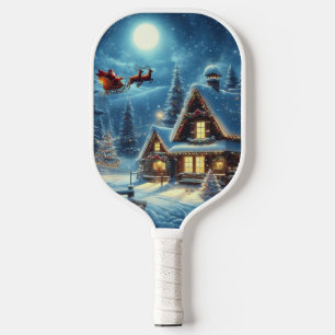 Winter/Santa/Christmas/Snow Pickleball Paddle