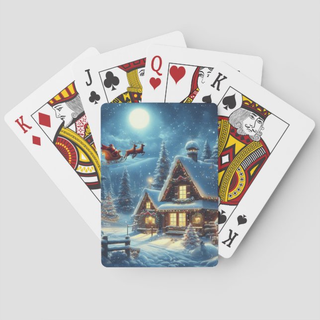 Winter/Santa/Christmas/Snow Poker Cards (Back)