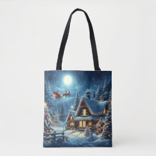 Winter/Santa/Christmas/Snow Tote Bag
