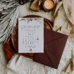 Winter Save the Date<br><div class="desc">This modern wedding card has a warm, minimalist design. The front features a lively script text above your first names and date. On the back, we've set the background as transparent, so that the color of the paper will serve as the base color. You can choose a color for the...</div>