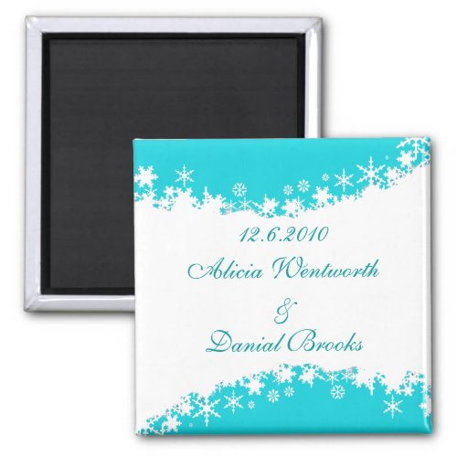 Winter Save the Date Magnet