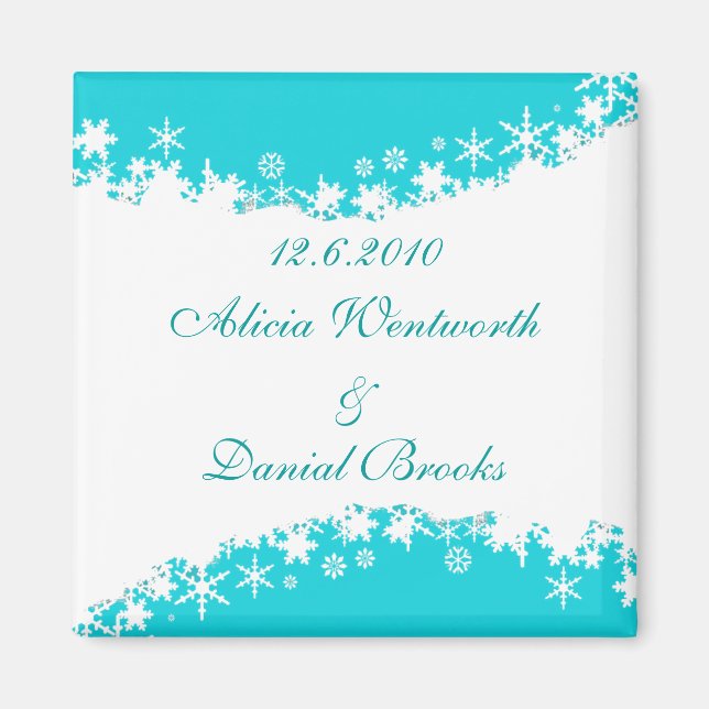 Winter Save the Date Magnet (Front)