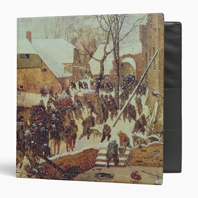 Winter Scene, 16th century 3 Ring Binder (Front/Inside)