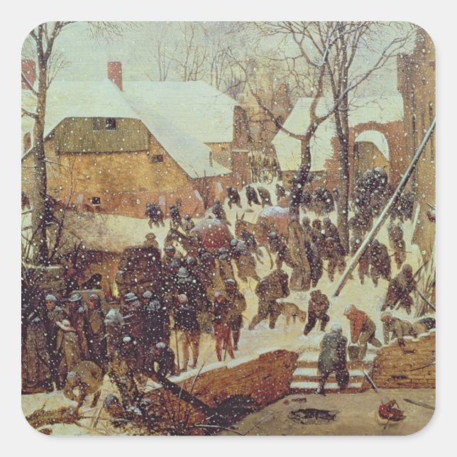 Winter Scene, 16th century Square Sticker (Front)