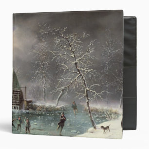 Winter Scene 3 Ring Binder