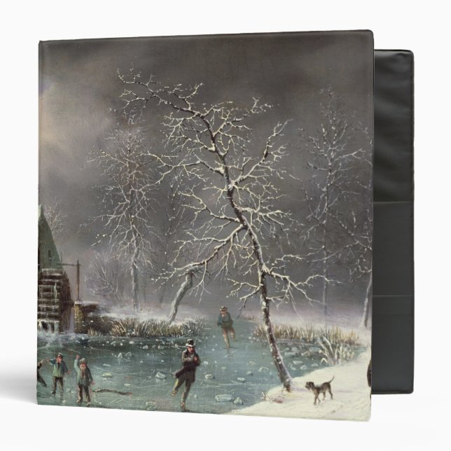 Winter Scene 3 Ring Binder (Front/Inside)