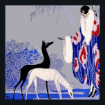 “Winter Scene” Art Deco by George Barbier Poster<br><div class="desc">George Barbier was one of the preeminent fashion illustrators of the early twentieth century in the forefront of the alliance between art and fashion. He and and his fellow illustrators created bold, stylized images that conveyed mood and atmosphere. This illustration is “A Winter Scene” for the magazine Art Goute Beauty....</div>