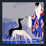 “Winter Scene” Art Deco by George Barbier Poster<br><div class="desc">George Barbier was one of the preeminent fashion illustrators of the early twentieth century in the forefront of the alliance between art and fashion. He and and his fellow illustrators created bold, stylized images that conveyed mood and atmosphere. This illustration is “A Winter Scene” for the magazine Art Goute Beauty....</div>