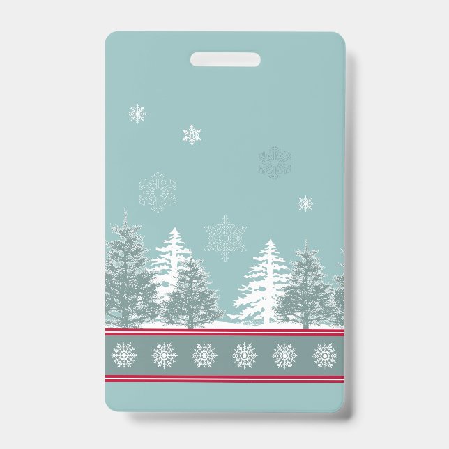 Winter scene badge (Front)
