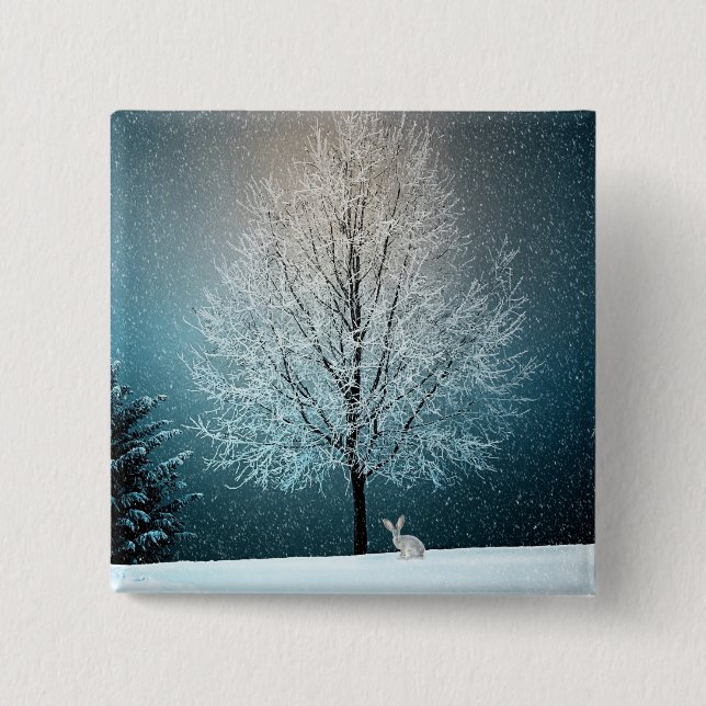 Winter Scene Button (Front)