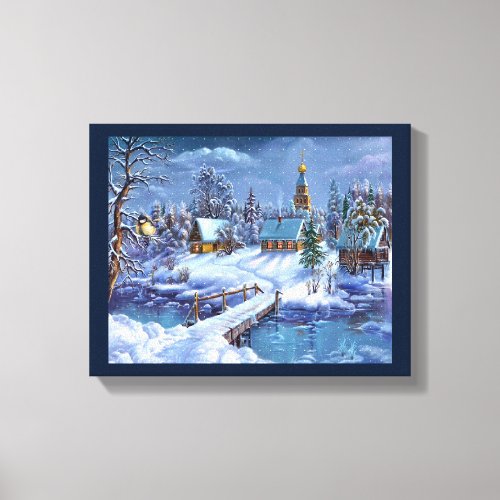 Winter Scene Canvas Wall Art