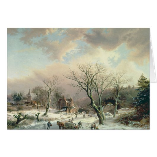 Winter Scene Cards (Front Horizontal)