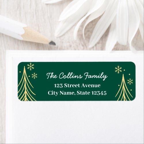 Winter Scene Christmas Holiday Address Label