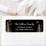 Winter Scene Christmas Holiday Address Label<br><div class="desc">Send out your mails in a chic and stylish way with these return address labels. Text and background color can be customized online. Matching items available. Visit berryberrysweet.com for modern stationery and personalized gifts!</div>
