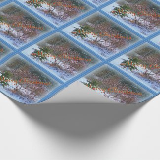 Winter Scene Christmas Wrapping Paper