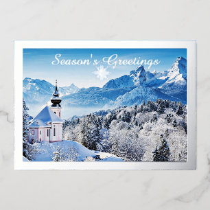 Winter scene custom card