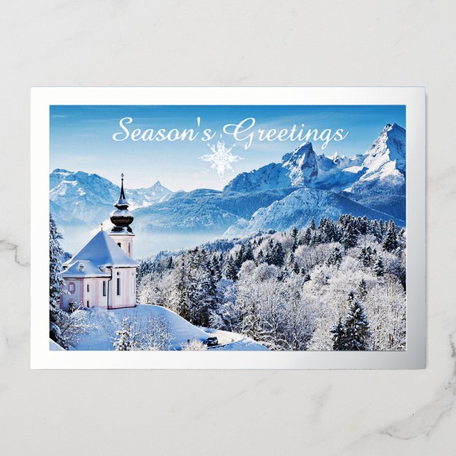 Winter scene custom  card (Front)