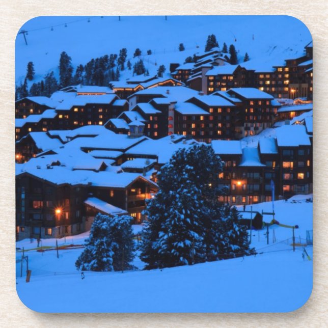 Winter Scene Drink Coaster (Front)