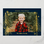 Winter Scene Foil Holiday Card Christmas Card<br><div class="desc">Celebrate the graduate in your life in style! Designed by Berry Berry Sweet (www.berryberrysweet.com). Visit our website for modern and stylish invitations,  announcements,  and personalized gifts.</div>
