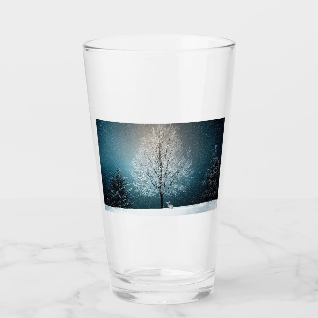 Winter Scene Glass (Front)