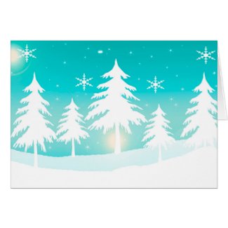 Winter Scene Greeting Card