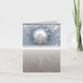 winter scene holiday card