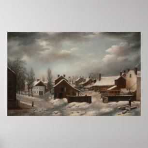 Winter Scene in Brooklyn - Francis Guy Poster