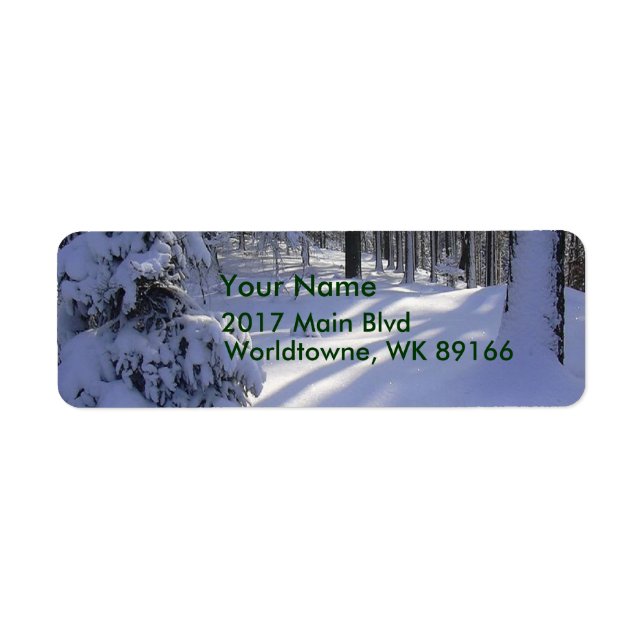 Winter Scene Label (Front)