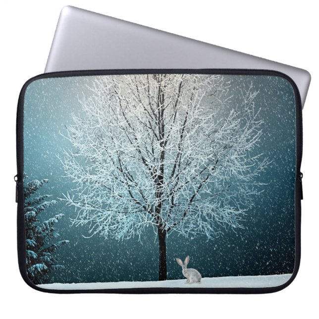 Winter Scene Laptop Sleeve (Front)