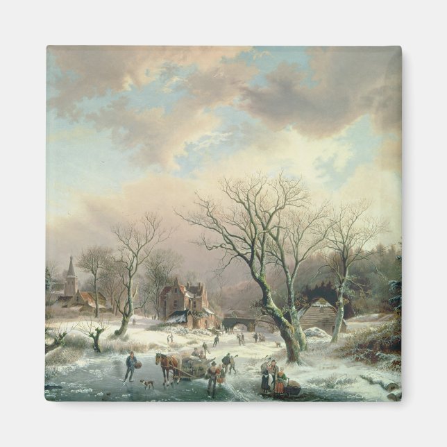 Winter Scene Magnet (Front)
