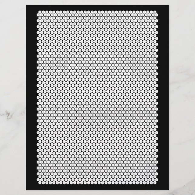 winter scene mystery color mosaic coloring page (Front)