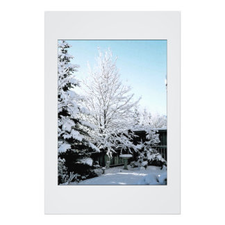 winter scene photo print