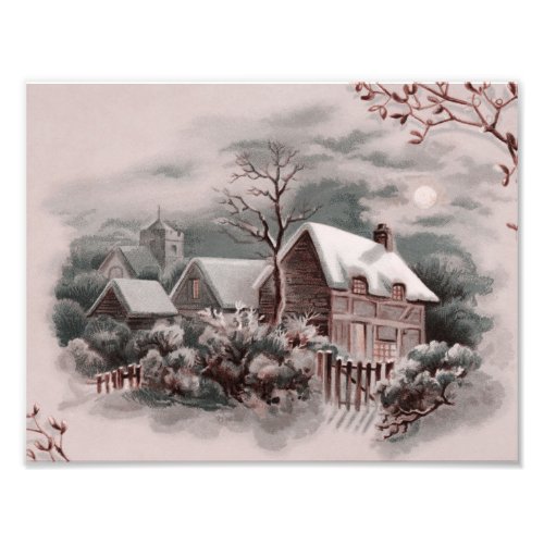 winter scene photo print