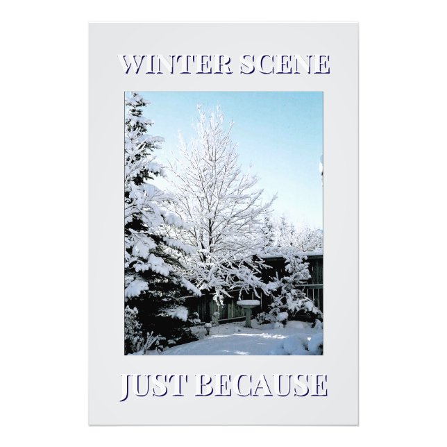 winter scene photo print (Front)