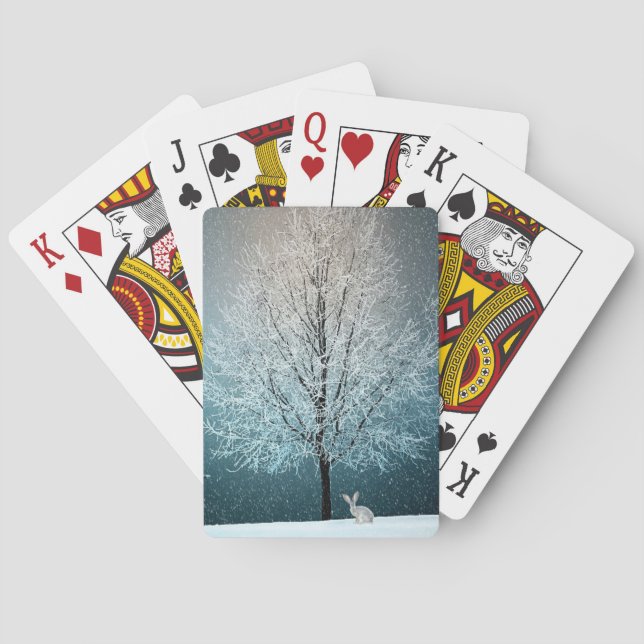 Winter Scene Poker Cards (Back)