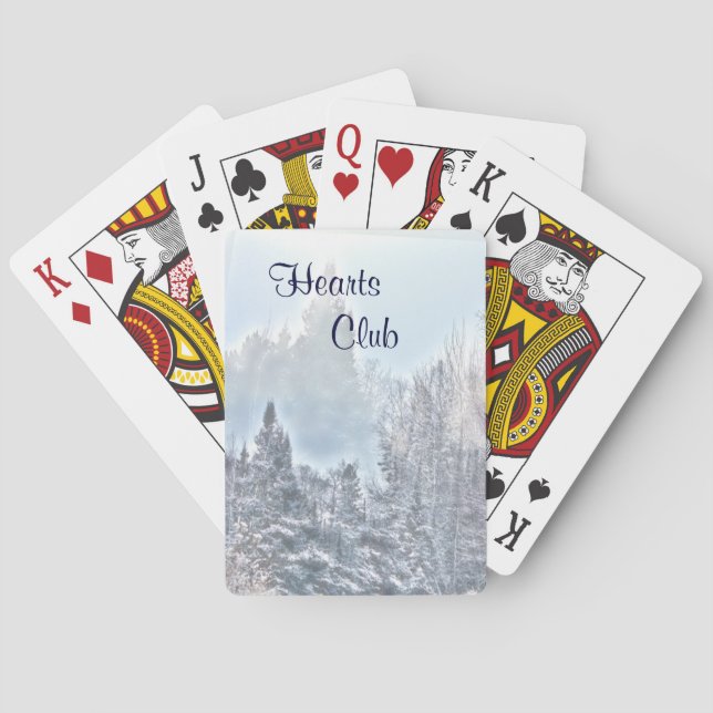 Winter Scene Poker Cards (Back)