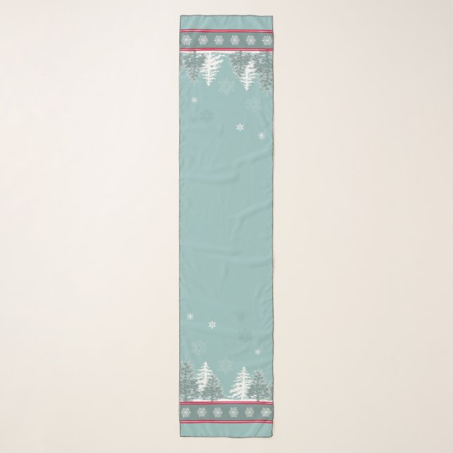 Winter scene scarf (Front)