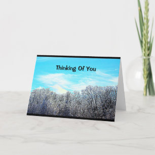 Winter Scene Thinking Of You Card