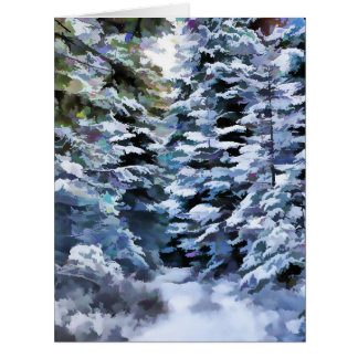 Winter Scene to Customize! Cards