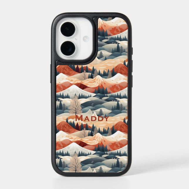  Winter Scene Trees Mountains Snow iPhone 17  (Back)