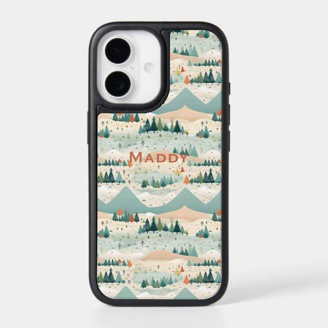  Winter Scene Trees Mountains Snow iPhone 17  Case (Back)