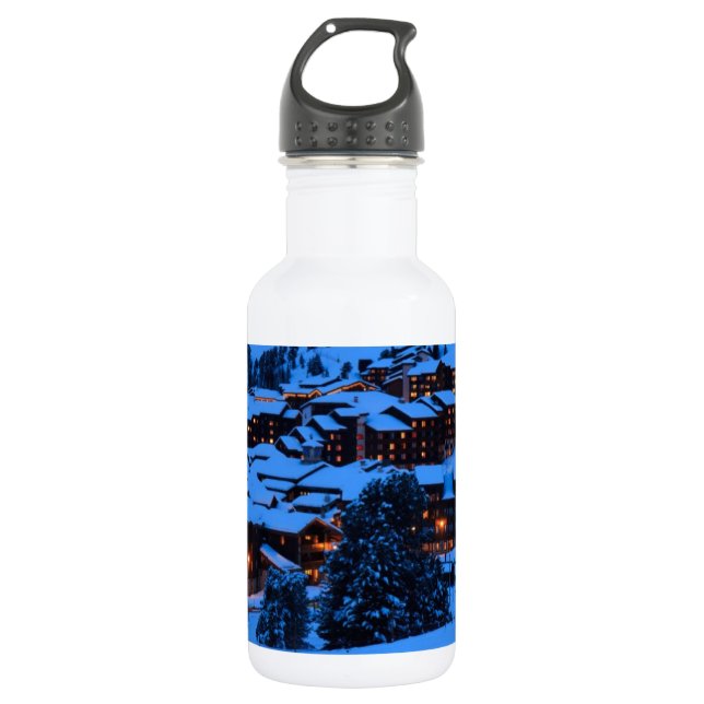 Winter Scene Water Bottle (Front)