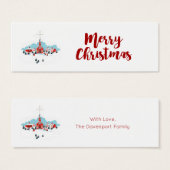 Winter Scene with a Red Church and Christmas Star (Front & Back)