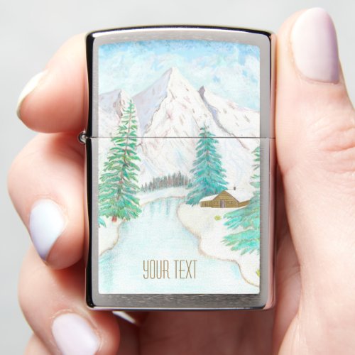 Winter Scene Zippo Lighter