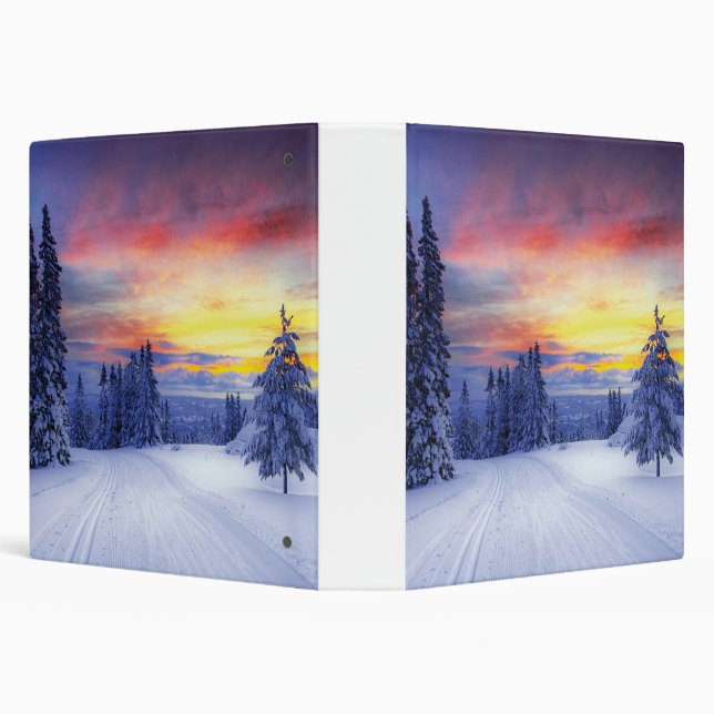 Winter scenery   3 ring binder (Background)