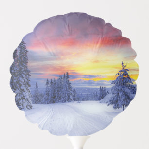 Winter scenery   balloon