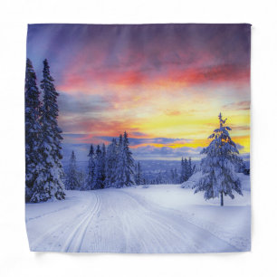 Winter scenery bandana