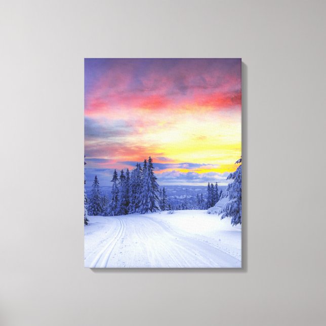 Winter scenery canvas print (Front)