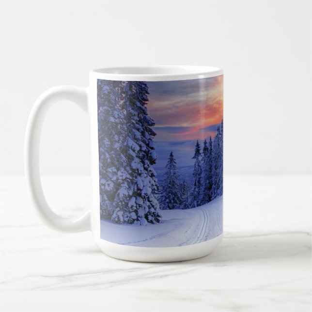 Winter scenery  coffee mug (Left)