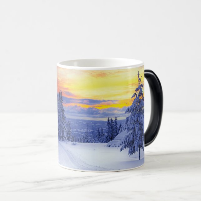 Winter scenery  color morph mug  (Front Right)